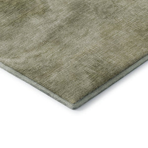 HomeRoots 8' X 10' Sage And Beige Abstract Washable Area Rug - Durable, Stain Resistant with UV Protection! 717648