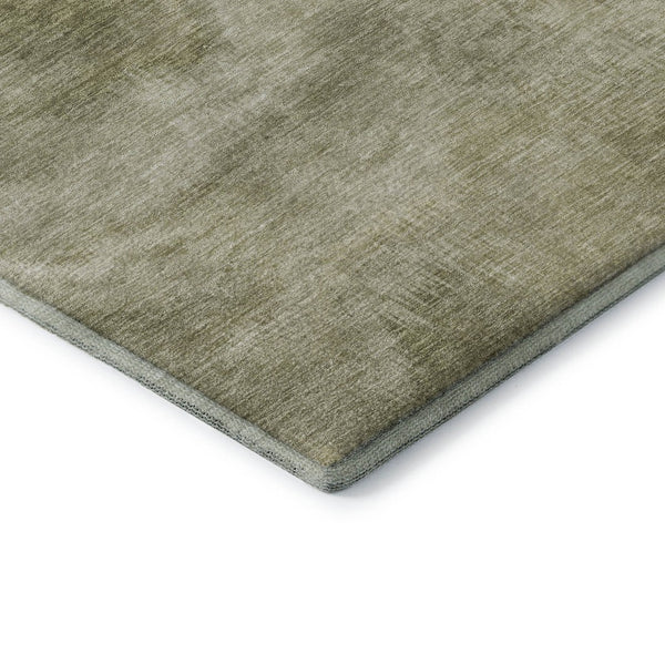 HomeRoots 8' X 10' Sage And Beige Abstract Washable Area Rug - Durable, Stain Resistant with UV Protection! 717648