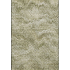 HomeRoots 9' X 12' Sage and Beige Abstract Washable Area Rug - Durable, UV-Protected, Kid & Pet Friendly! 717649