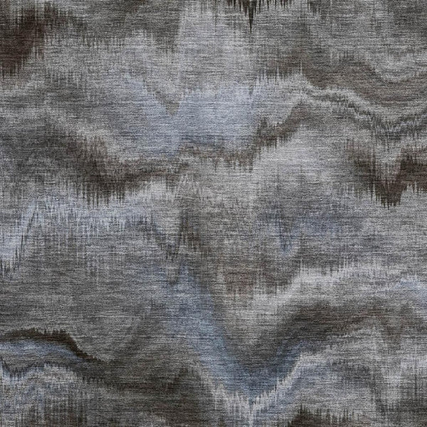 HomeRoots 9' X 12' Stylish Taupe and Gray Abstract Washable Area Rug with UV Protection for Busy Homes 717661