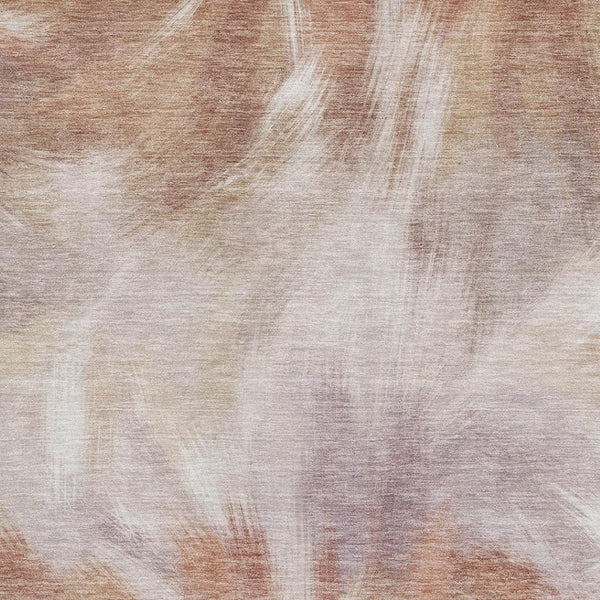 HomeRoots 10' X 14' Copper and Ivory Abstract Area Rug - Durable, Washable, UV-Protected for Busy Homes 717675