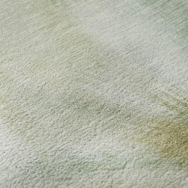 HomeRoots 10' X 14' Green and Ivory Abstract Rug - Washable, UV Protected, Stain Resistant for Busy Homes 717681