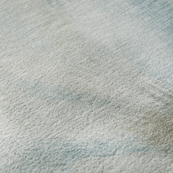 HomeRoots 8' X 10' Sky Blue & Ivory Abstract Area Rug - Washable, UV Protected, Perfect for Modern Spaces! 717691