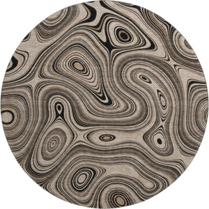 HomeRoots 8' X 10' Beige Geometric Area Rug – Washable, UV Protected, Stain Resistant for Modern Homes 717703