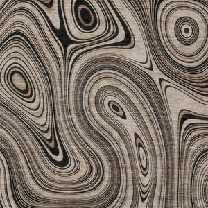 HomeRoots 10' X 14' Beige & Charcoal Geometric Washable Area Rug with UV Protection for Modern Living Spaces 717705