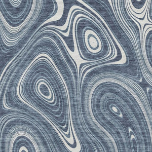 HomeRoots 9' X 12' Blue & Ivory Geometric Area Rug - Washable, UV-Protected, Durable, Non-Slip for All Spaces! 717716