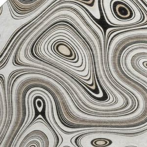 HomeRoots 8' X 10' Ivory & Charcoal Geometric Area Rug - Washable, UV-Protected, Stain-Resistant & Stylish! 717727
