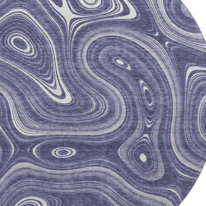 HomeRoots 8' X 10' Plum and Ivory Geometric Washable Area Rug – Stain Resistant, UV Protected, Stylish Home Decor 717733