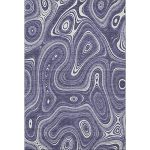 HomeRoots 9' X 12' Stylish Plum & Ivory Geometric Area Rug - Washable, UV-Protected, Family-Friendly Design 717734