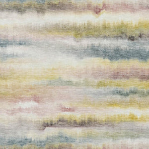 HomeRoots 5' X 8' Gold and Ivory Striped Area Rug - Machine Washable, Stain Resistant, UV Protected, Non-Slip 717745