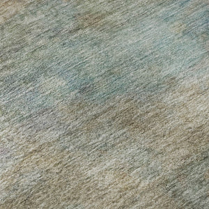 HomeRoots 5' X 8' Wheat And Beige Abstract Area Rug - UV Protected, Washable, Durable for Busy Homes! 717799