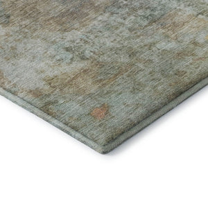 HomeRoots 10' X 14' Wheat and Beige Abstract Area Rug - Durable, Washable, UV-Protected for Stylish Living Spaces 717803