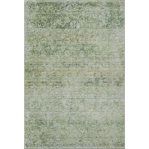 HomeRoots 5' X 8' Sage & Olive Green Abstract Area Rug – Washable, UV-Protected, Family-Friendly Decor Solution 717919