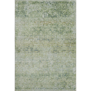 HomeRoots 5' X 8' Sage & Olive Green Abstract Area Rug – Washable, UV-Protected, Family-Friendly Decor Solution 717919