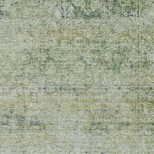HomeRoots 5' X 8' Sage & Olive Green Abstract Area Rug – Washable, UV-Protected, Family-Friendly Decor Solution 717919