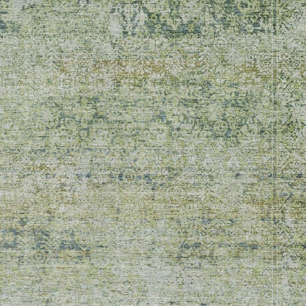 HomeRoots 5' X 8' Sage & Olive Green Abstract Area Rug – Washable, UV-Protected, Family-Friendly Decor Solution 717919