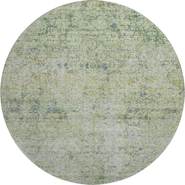 HomeRoots 8' X 10' Sage & Olive Green Abstract Washable Area Rug - UV Protected, Kid & Pet Friendly, Stylish! 717921