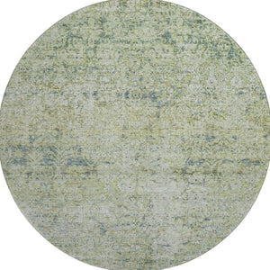 HomeRoots 8' X 10' Sage & Olive Green Abstract Washable Area Rug - UV Protected, Kid & Pet Friendly, Stylish! 717921