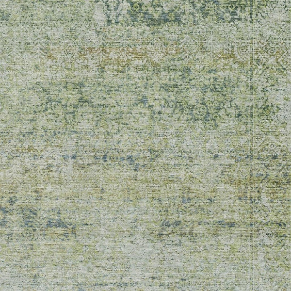 HomeRoots 10' X 14' Abstract Sage & Olive Green Area Rug - Washable, UV-Protected, Durable & Family-Friendly! 717923