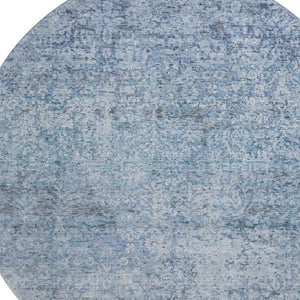 HomeRoots 8' X 10' Blue Abstract Washable Area Rug with UV Protection - Durable, Stylish, and Family-Friendly Design 717927