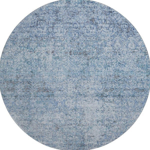 HomeRoots 8' X 10' Blue Abstract Washable Area Rug with UV Protection - Durable, Stylish, and Family-Friendly Design 717927