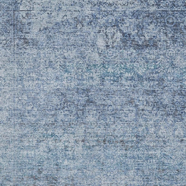 HomeRoots 9' X 12' Blue Abstract Area Rug - Washable, UV-Protected, Durable Design for Homes & Patios 717928