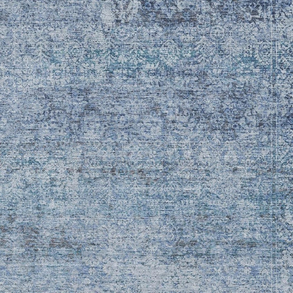 HomeRoots 10' X 14' Blue Abstract Area Rug - Washable, UV-Protected, Non-Slip Design for High-Traffic Spaces 717929
