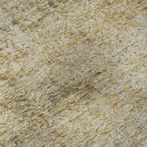 HomeRoots 9' X 12' Copper and Beige Abstract Area Rug - Machine Washable, UV Protected, Stain Resistant Design 717934