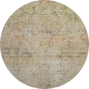 HomeRoots 8' X 10' Gold and Beige Abstract Washable Area Rug – Durable, Stain Resistant, UV Protected & Stylish 717939