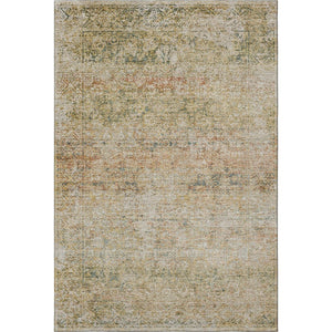 HomeRoots 9' X 12' Gold and Beige Abstract Washable Area Rug - Durable, Stain-Resistant, UV-Protected Comfort 717940