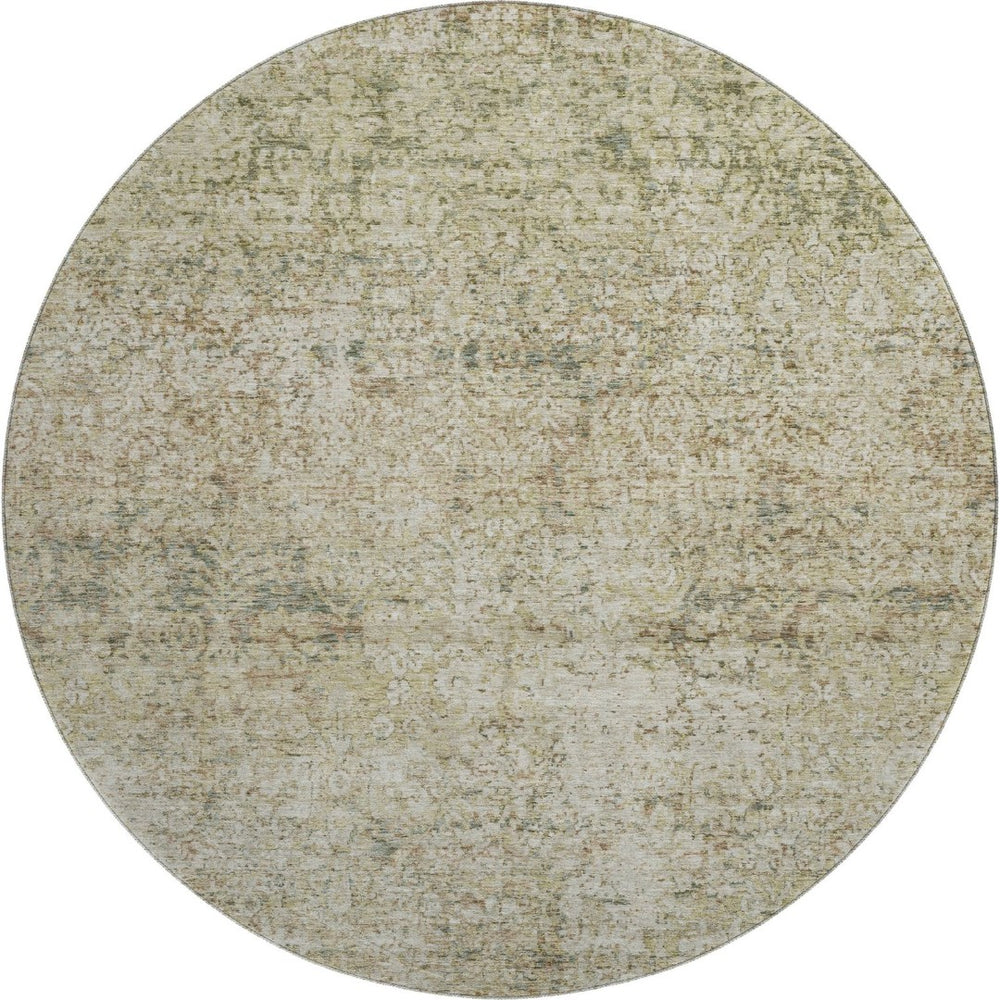 HomeRoots 8' X 10' Sage Beige Abstract Area Rug - Washable, UV Protected, Durable for Kids & Pets, Stylish Design 717945