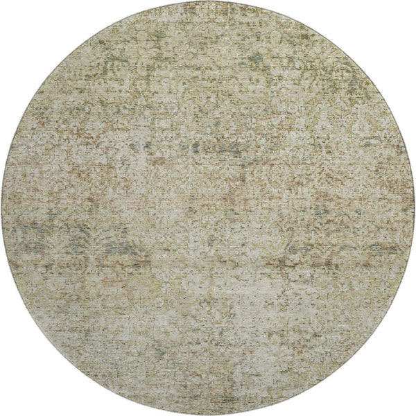 HomeRoots 8' X 10' Sage Beige Abstract Area Rug - Washable, UV Protected, Durable for Kids & Pets, Stylish Design 717945