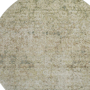 HomeRoots 8' X 10' Sage Beige Abstract Area Rug - Washable, UV Protected, Durable for Kids & Pets, Stylish Design 717945