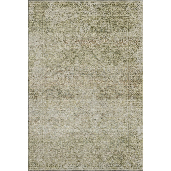 HomeRoots 10' X 14' Sage and Beige Abstract Area Rug - Durable, Washable, UV-Protected for Modern Living Spaces! 717947