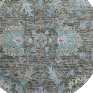 HomeRoots 8' X 10' Fern Green & Denim Blue Washable Area Rug – Stain Resistant, UV Protected, Easy Care Design 717963
