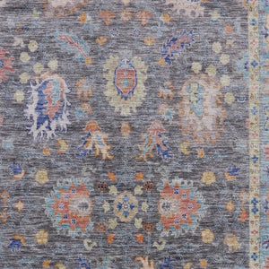 HomeRoots 5' X 8' Gray and Copper Oriental Area Rug - Washable, Stain Resistant, UV Protected for Lasting Beauty 717967