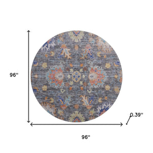 HomeRoots 8' X 10' Gray and Copper Oriental Washable Area Rug – Durable, UV-Protected, Easy Clean Design! 717969