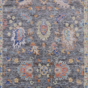 HomeRoots 9' X 12' Gray & Copper Oriental Area Rug - Washable, Stain Resistant, UV Protected for Busy Homes 717970