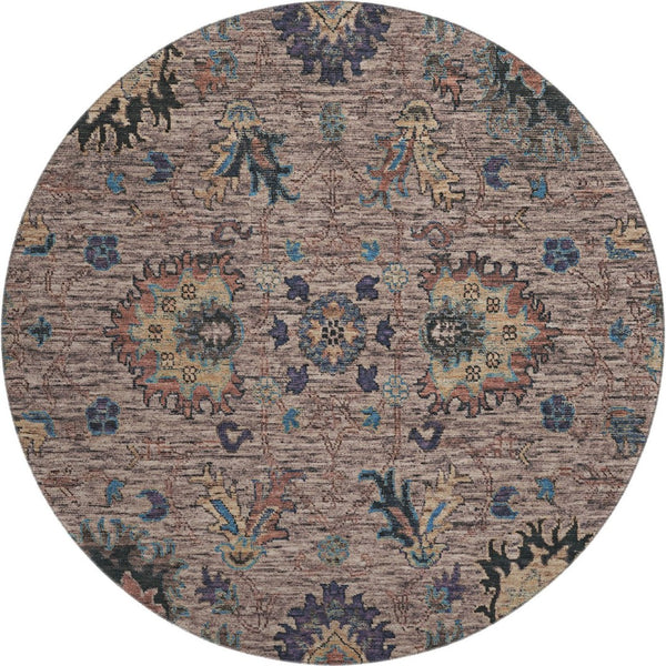 HomeRoots 8' X 10' Coffee & Copper Oriental Area Rug - Washable, UV Protected, Stain Resistant for Easy Care! 717975
