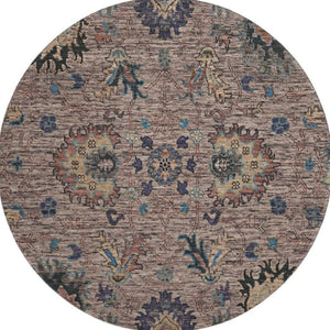 HomeRoots 8' X 10' Coffee & Copper Oriental Area Rug - Washable, UV Protected, Stain Resistant for Easy Care! 717975