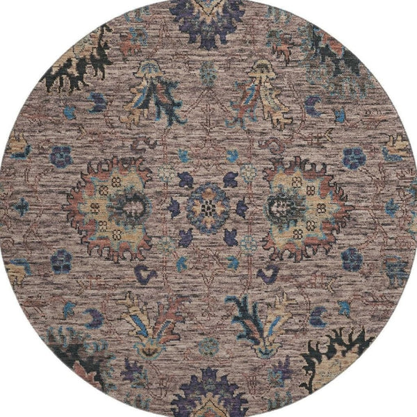 HomeRoots 8' X 10' Coffee & Copper Oriental Area Rug - Washable, UV Protected, Stain Resistant for Easy Care! 717975