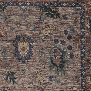 HomeRoots 10' X 14' Coffee & Copper Oriental Area Rug - Washable, UV-Protected, Perfect for Families & Pets! 717977