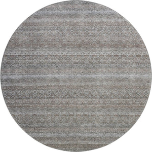 HomeRoots 8' X 10' Durable Brown & Beige Striped Washable Area Rug with UV Protection for High Traffic Spaces 717999