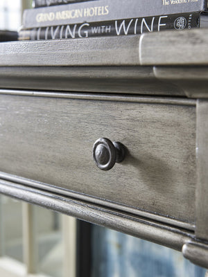 Lexington Sands Point Sideboard: Elegant Transitional Design With Oyster Finish And Distinctive Antique Hardware Pelican Gray  717-869