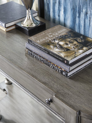 Lexington Sands Point Sideboard: Elegant Transitional Design With Oyster Finish And Distinctive Antique Hardware Pelican Gray  717-869