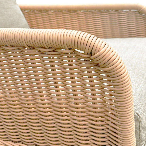 English Elm Contemporary Wicker Rocking Chair Pe Rattan Weave Wooden Frame Plush Cushions Patio Beige N767P229004N_2