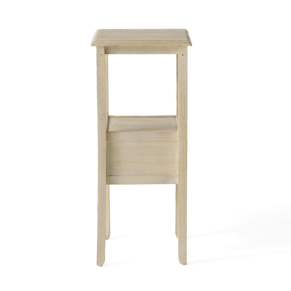English Elm Christopher Knight Home® - End Table - Elegant Cream-White Solid Rubber Wood Design For Modern & Classic Home Décor Needs N771P269295Y