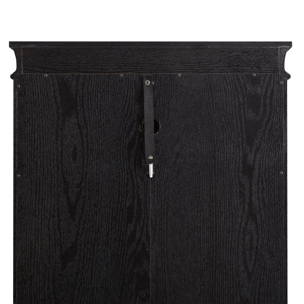 English Elm Lighted Curio Display Cabinet - Elegant Glass Storage With Ambient Lighting For Wine, Toys & More W2275P292640