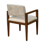 INK+IVY Benson Mid-Century Upholstered Dining Chairs with Arms (Set of 2) II108-0523 Beige