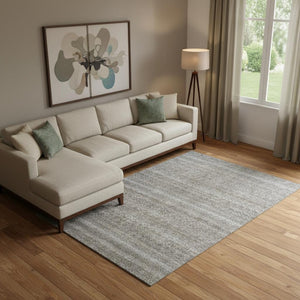 HomeRoots 10' Brown and Beige Striped Area Rug - Washable, UV Protected, Durable for High-Traffic Spaces! 718001